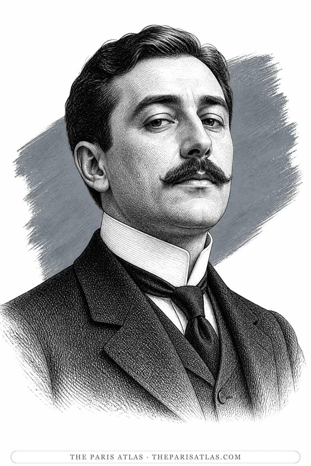 Illustrated portrait of Alain