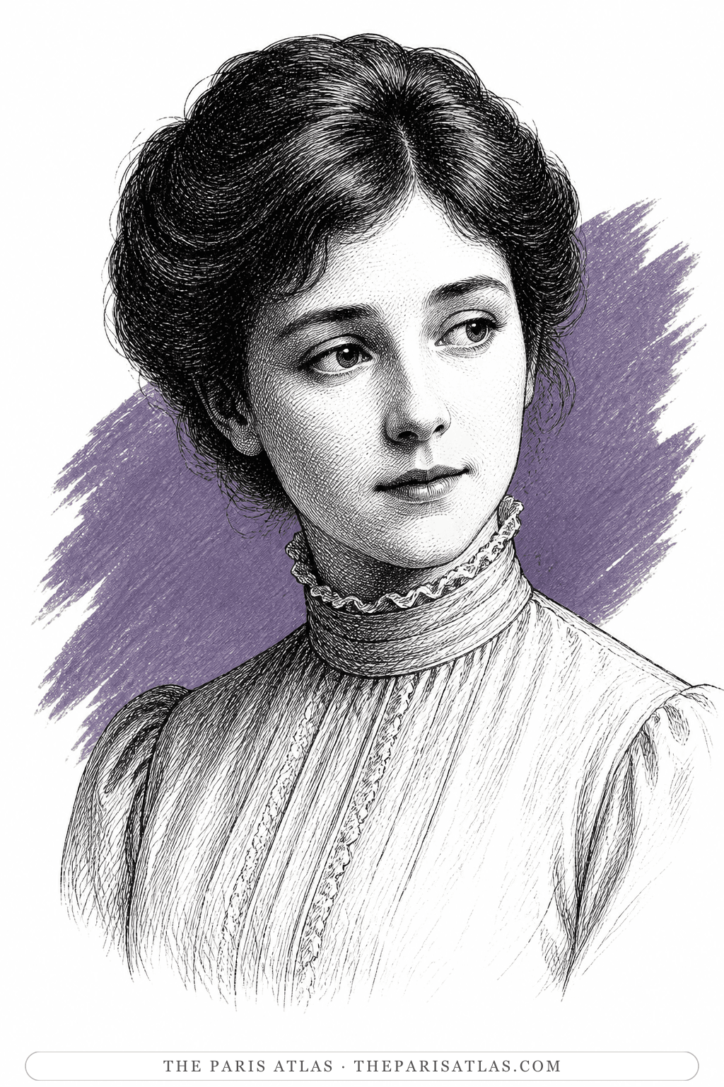 Illustrated portrait of Annie