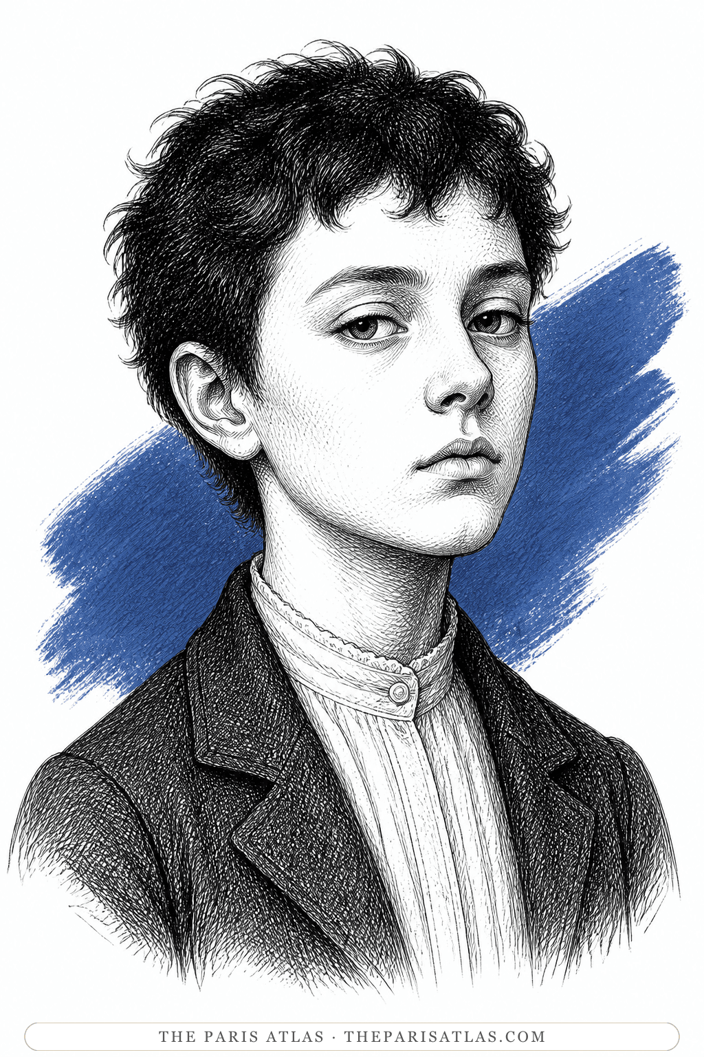 Illustrated portrait of Claudine