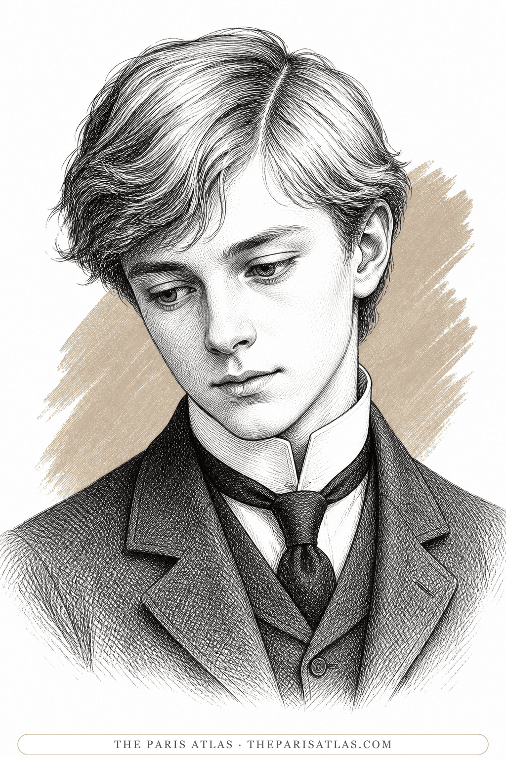Illustrated portrait of Marcel