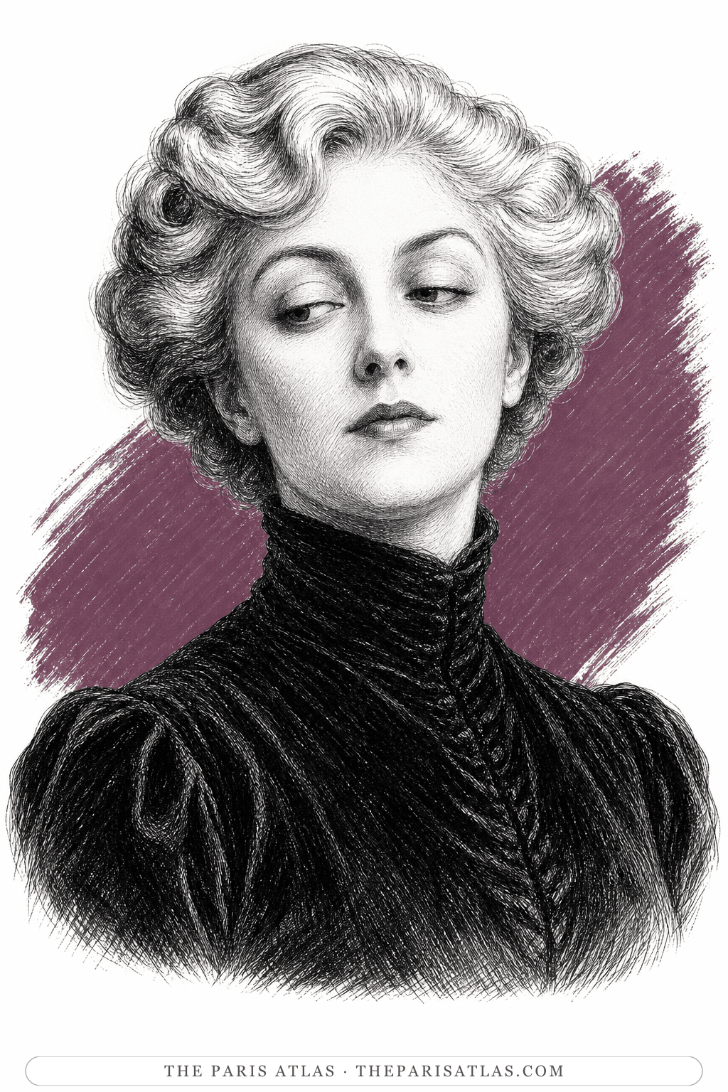 Illustrated portrait of Rézi
