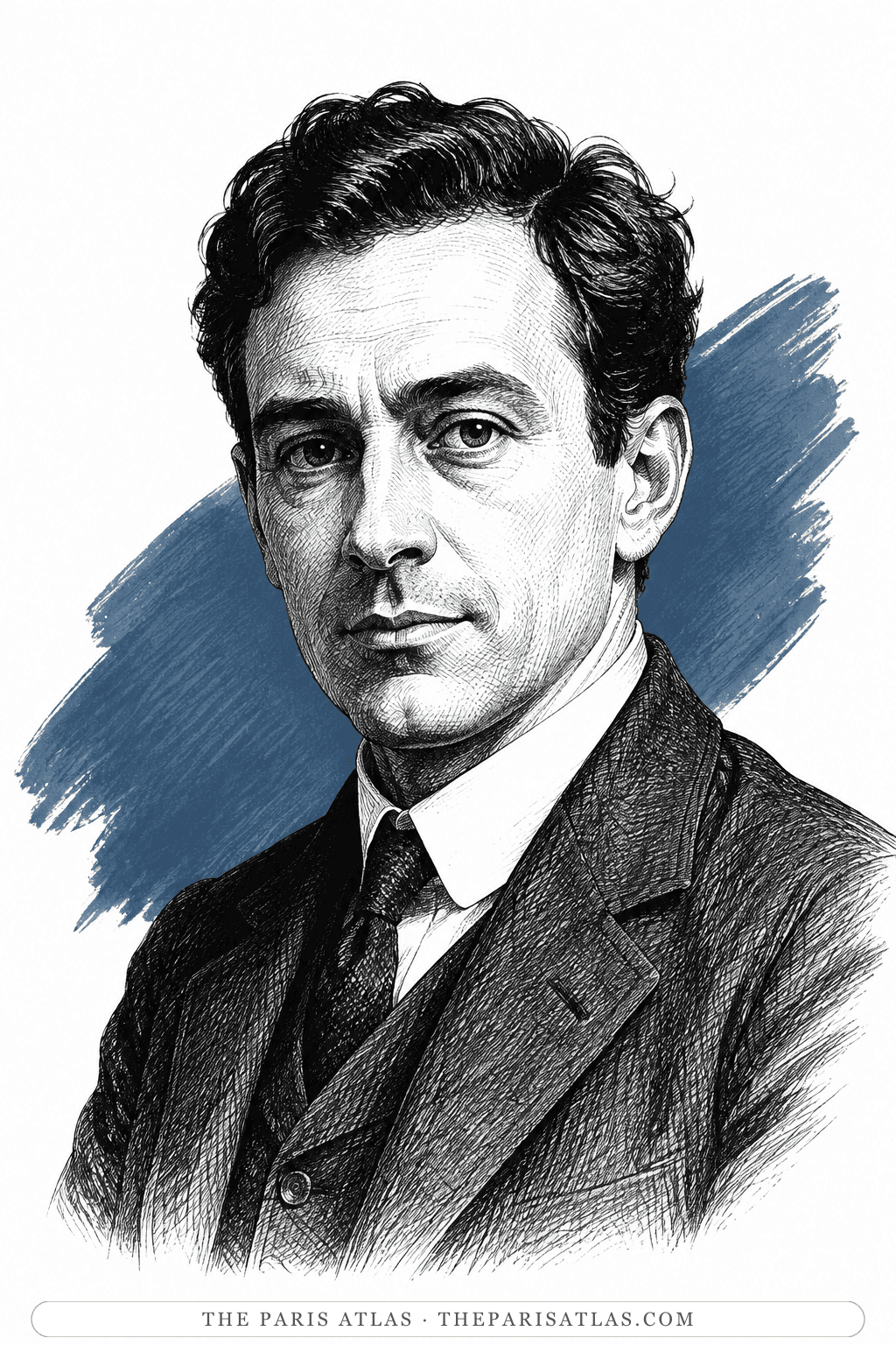 Illustrated portrait of Journalists, artists, and social figures