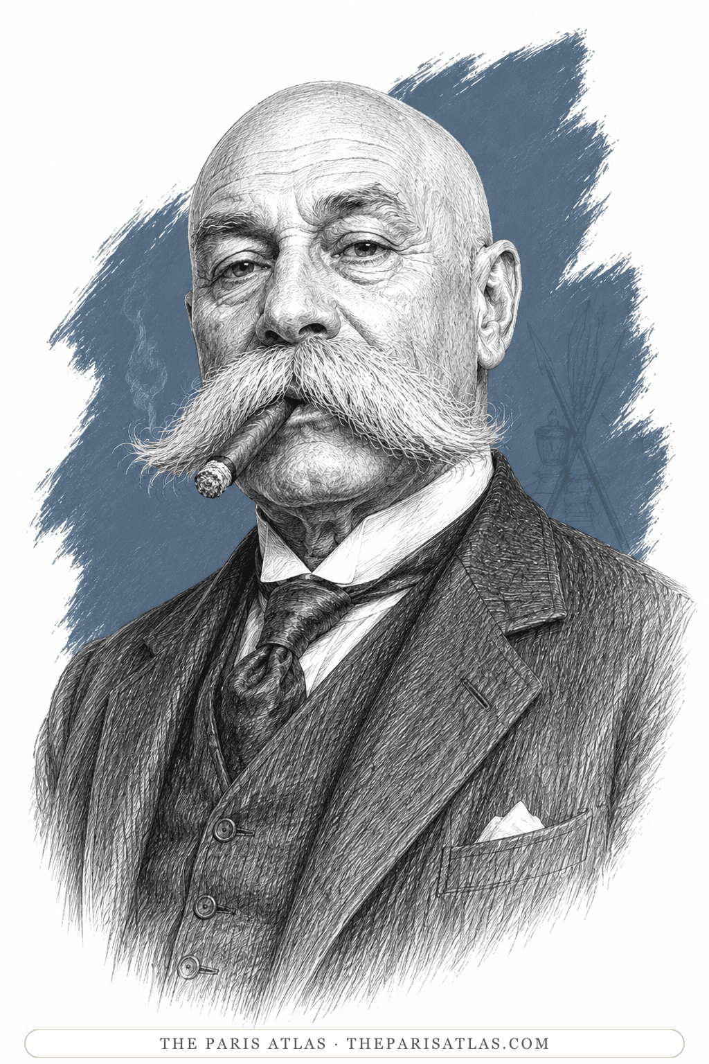 Illustrated portrait of Old Vincent