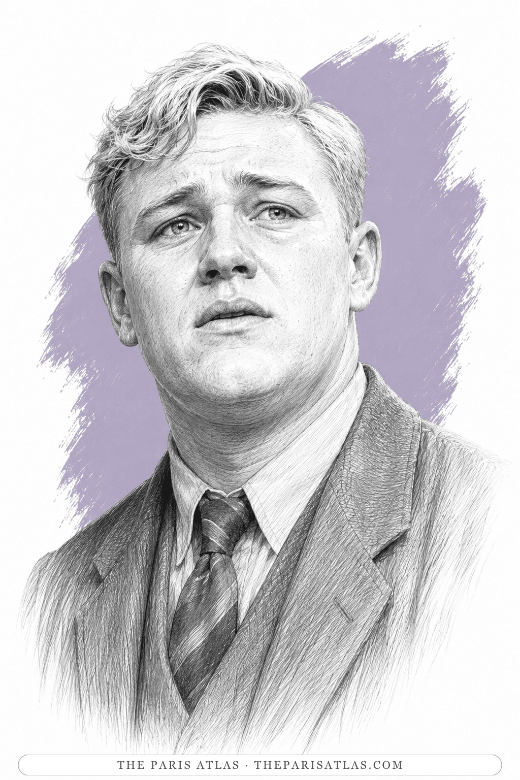Illustrated portrait of The young bank clerk