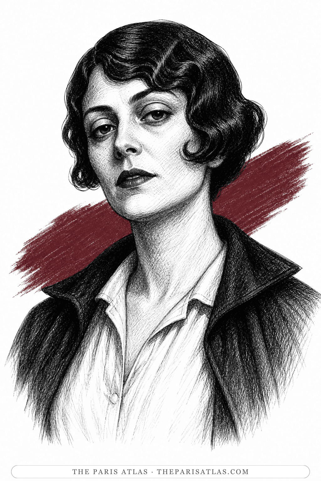 Illustrated portrait of Hildred