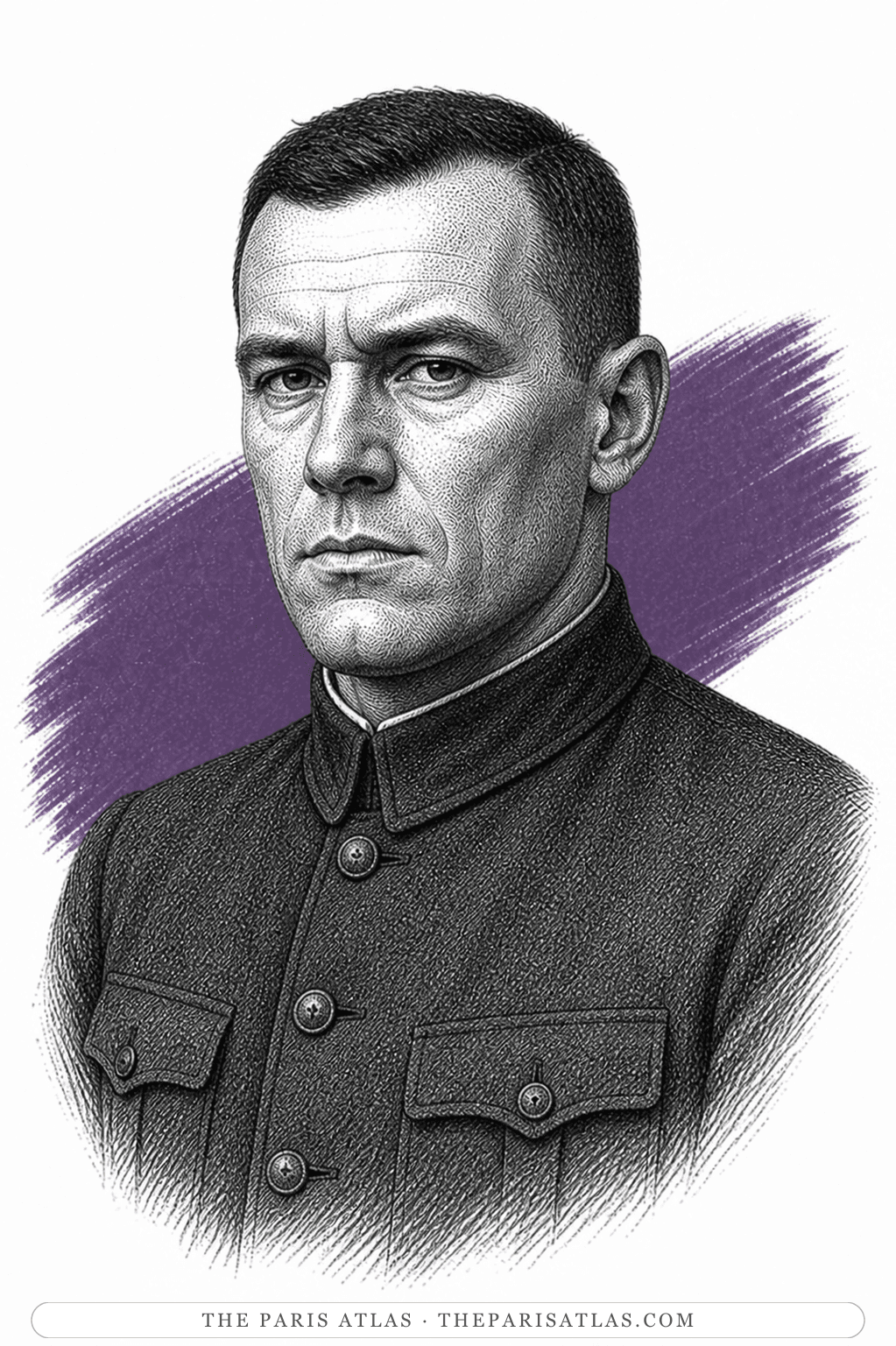 Illustrated portrait of Gletkin