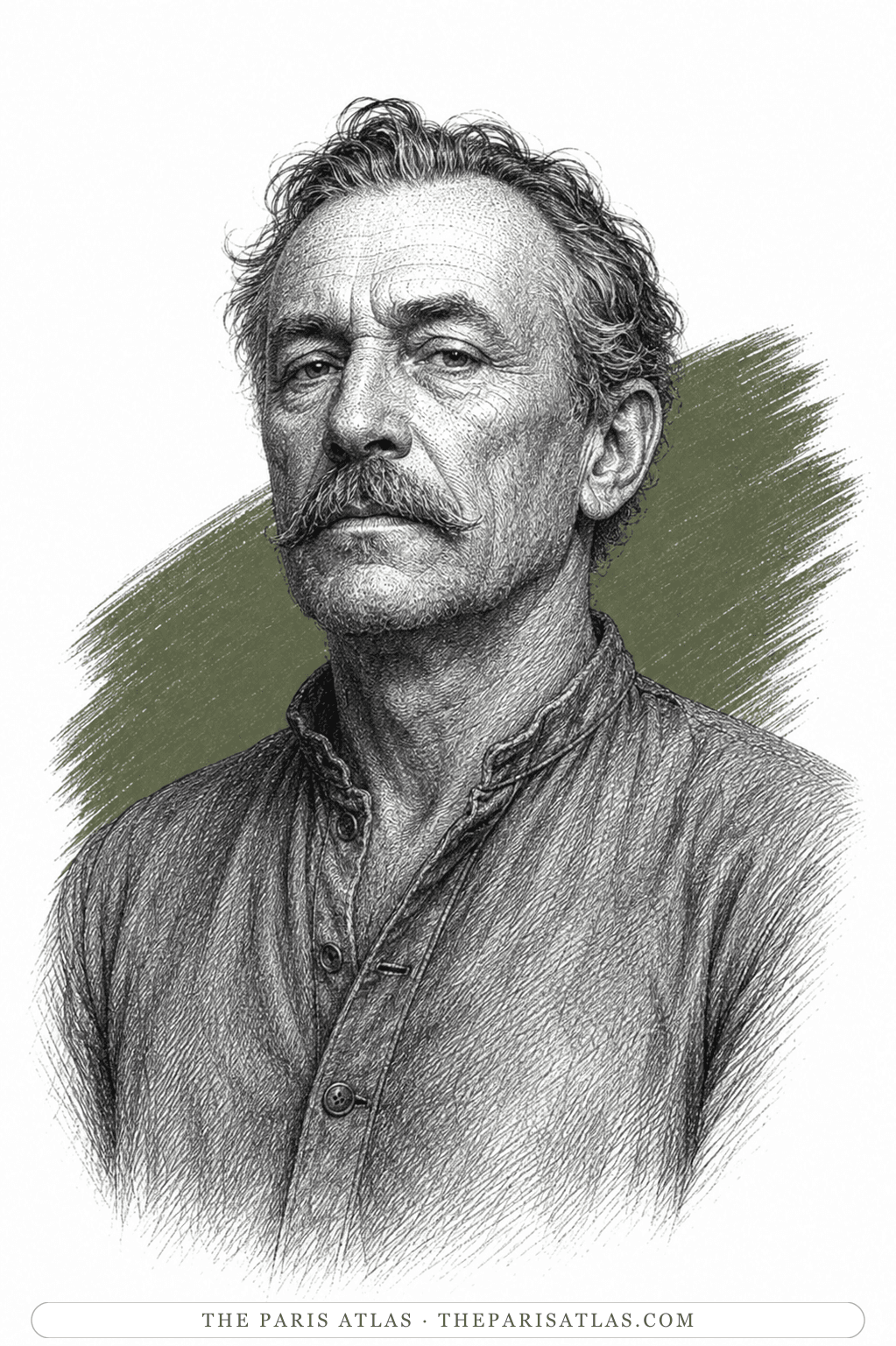 Illustrated portrait of Prisoner No. 402