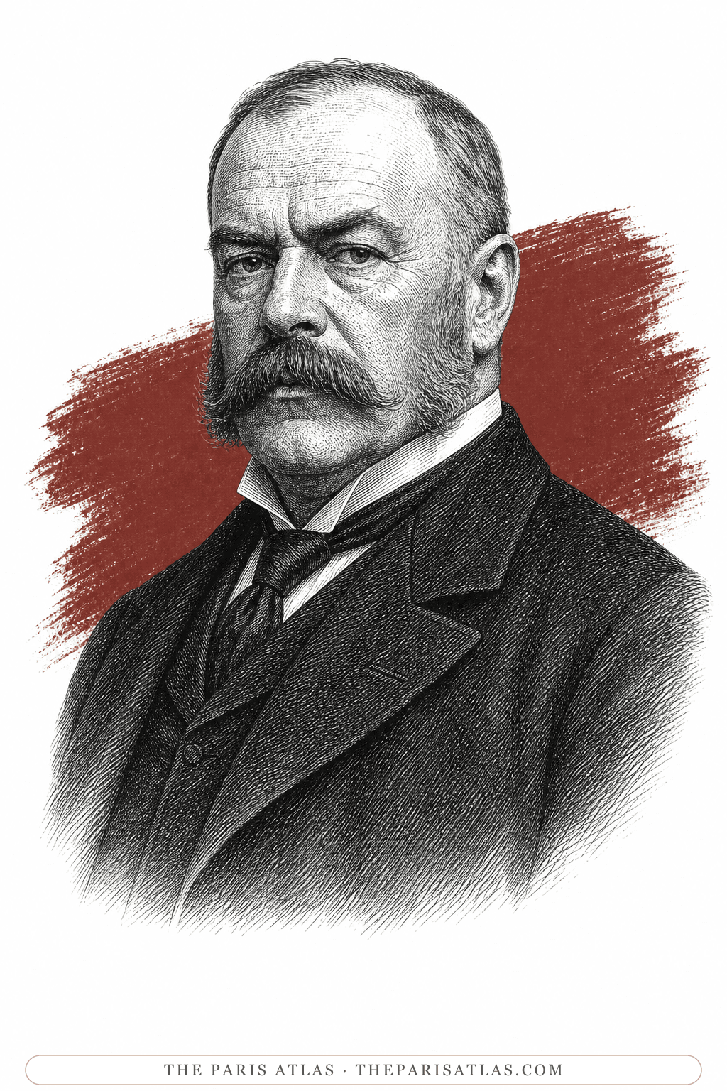 Illustrated portrait of John Douglas, 9th Marquess of Queensberry