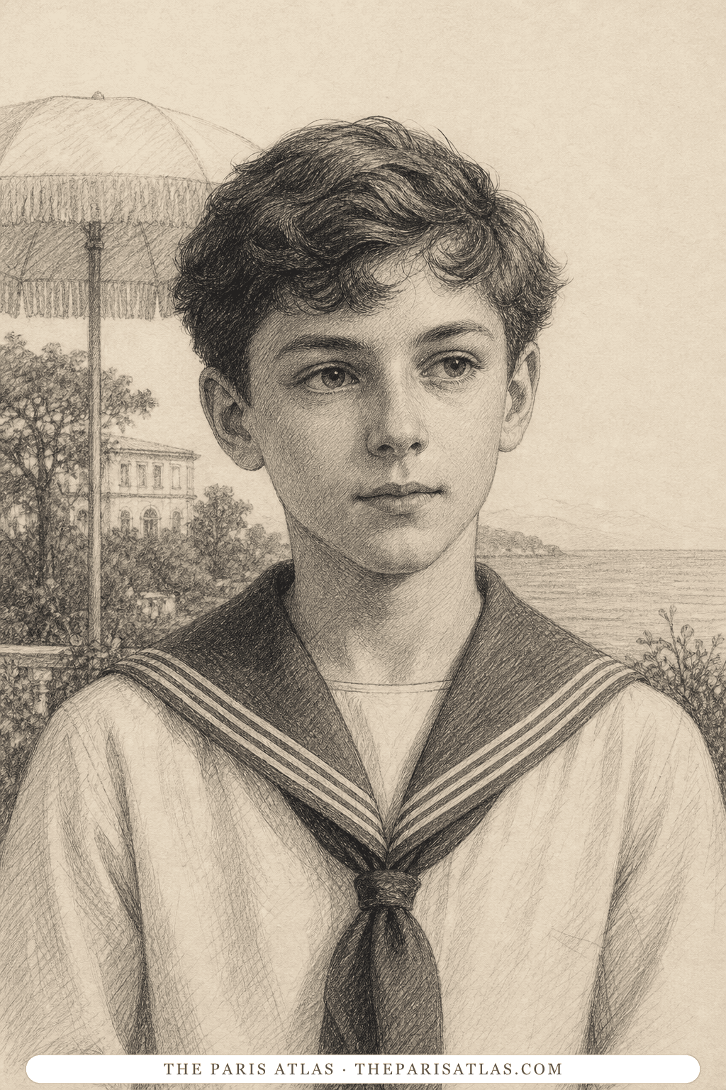 Illustrated portrait of Tadzio