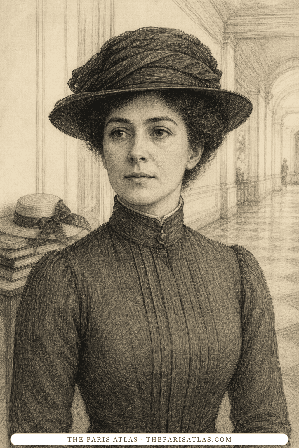 Illustrated portrait of The Governess