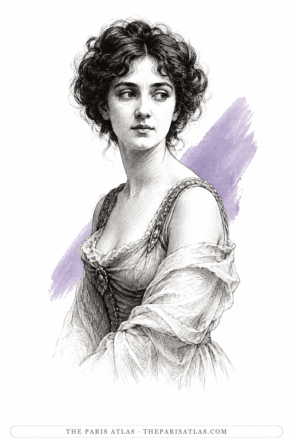 Illustrated portrait of Margaret Halley