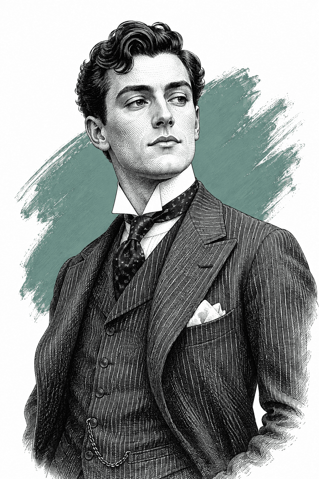 Illustrated portrait of Jimmy Doyle