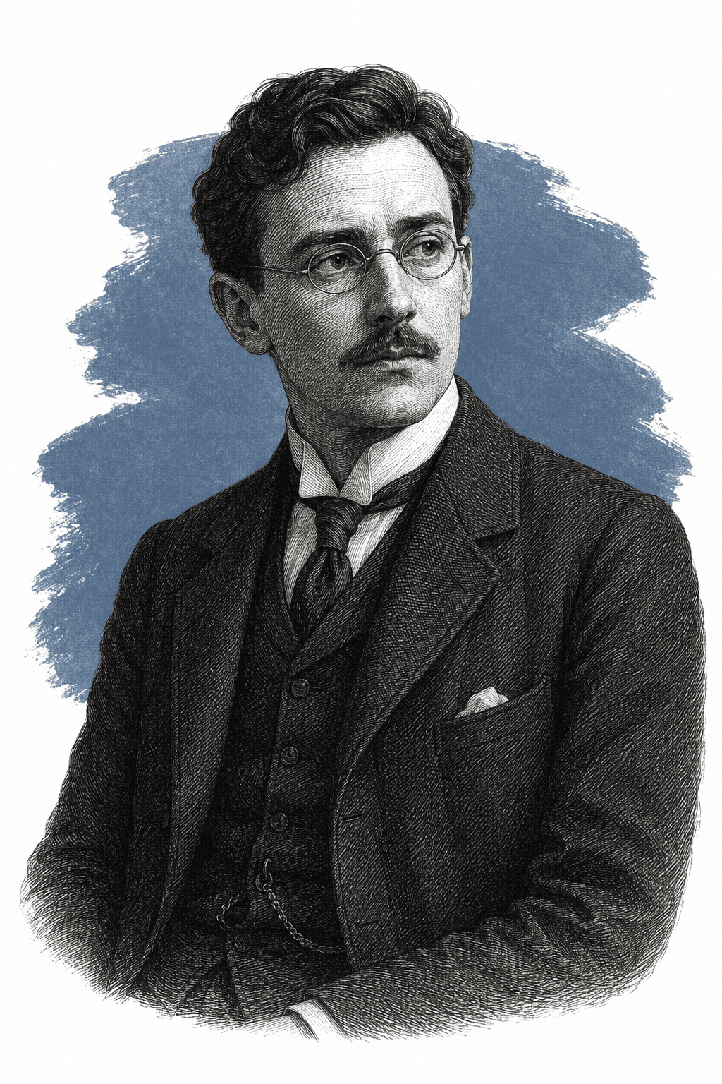 Illustrated portrait of Little Chandler