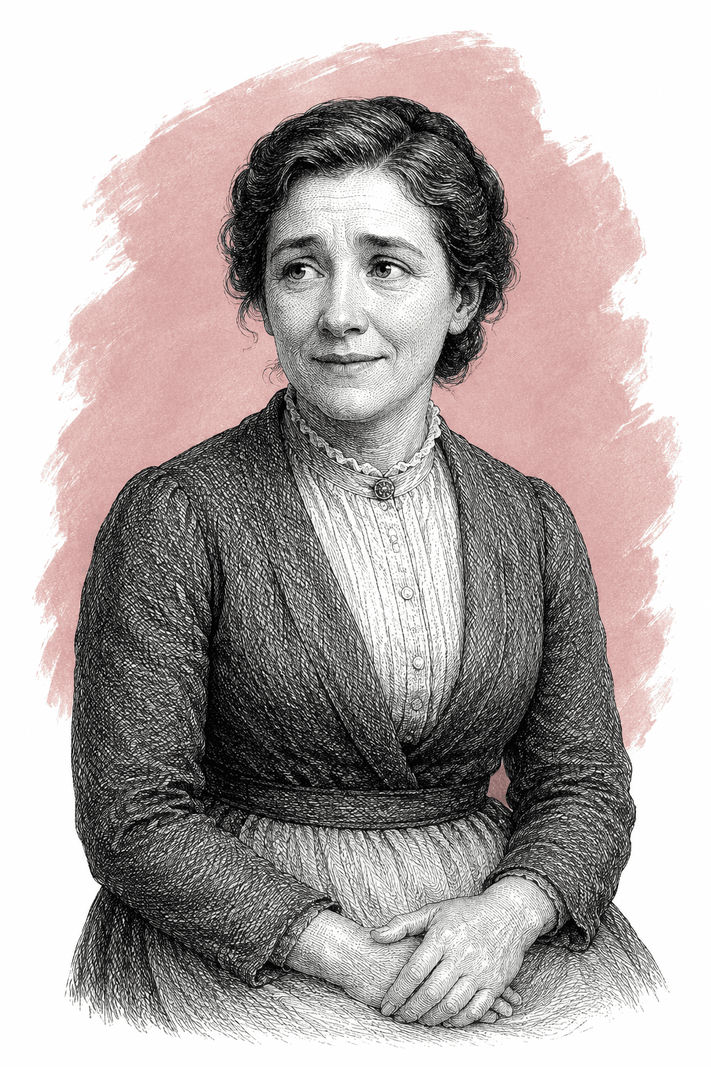 Illustrated portrait of Maria