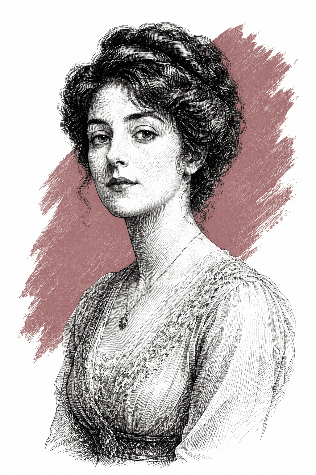 Illustrated portrait of Alice