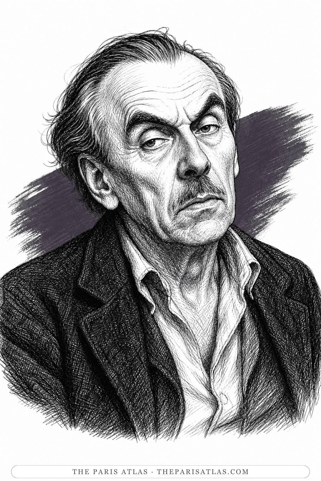 Illustrated portrait of Céline (fictionalised)