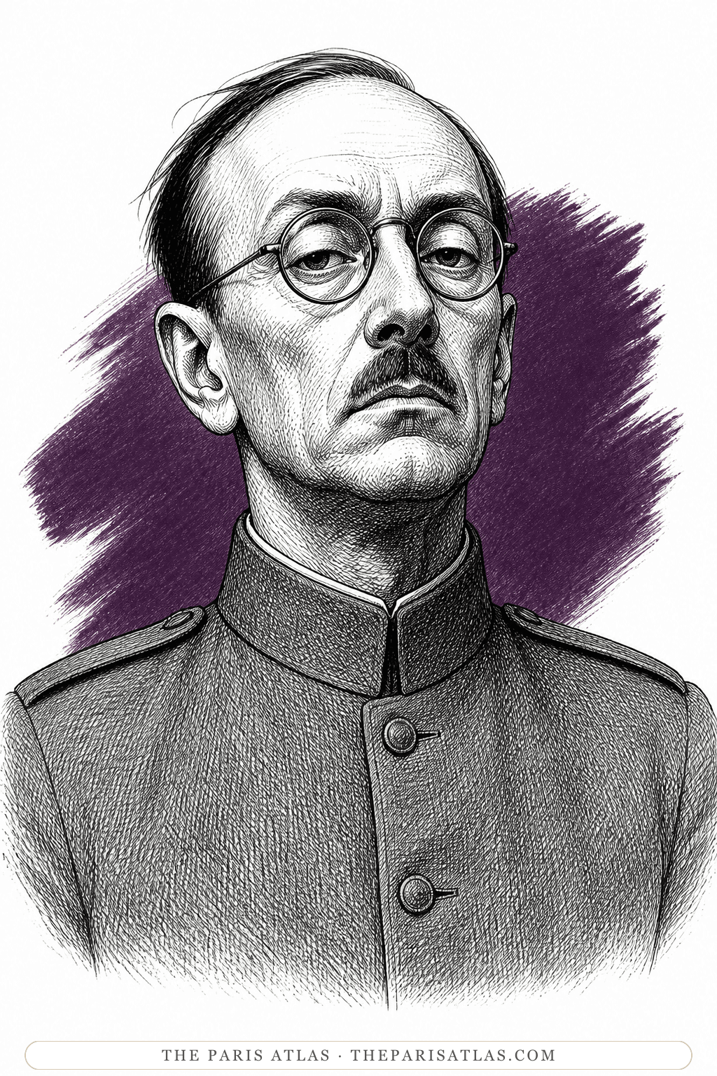 Illustrated portrait of Colonel Réséda