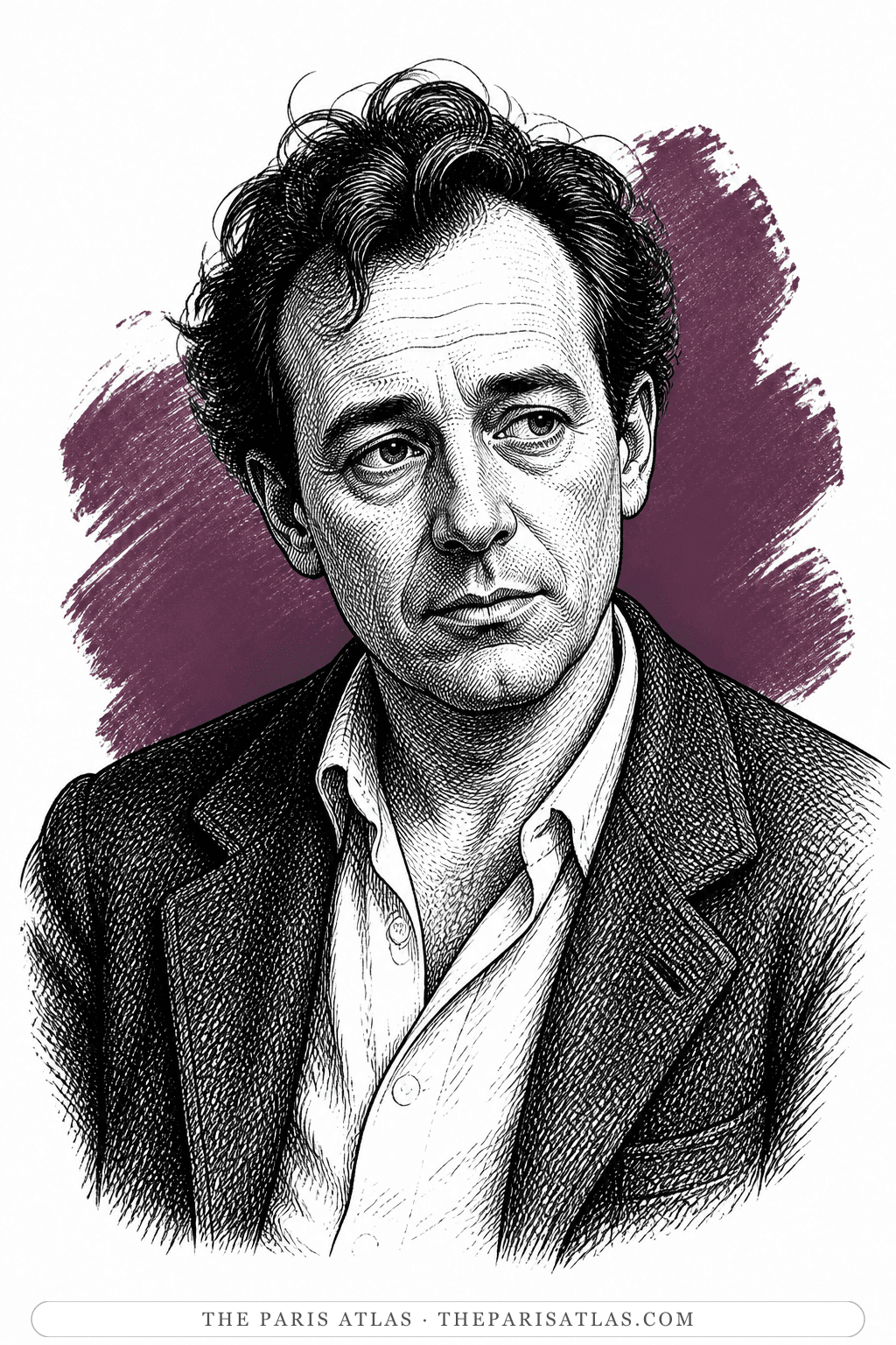 Illustrated portrait of Gilbert Jonas