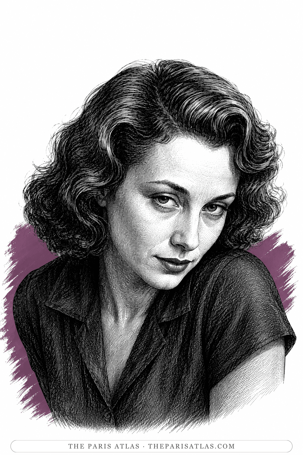 Illustrated portrait of Laura