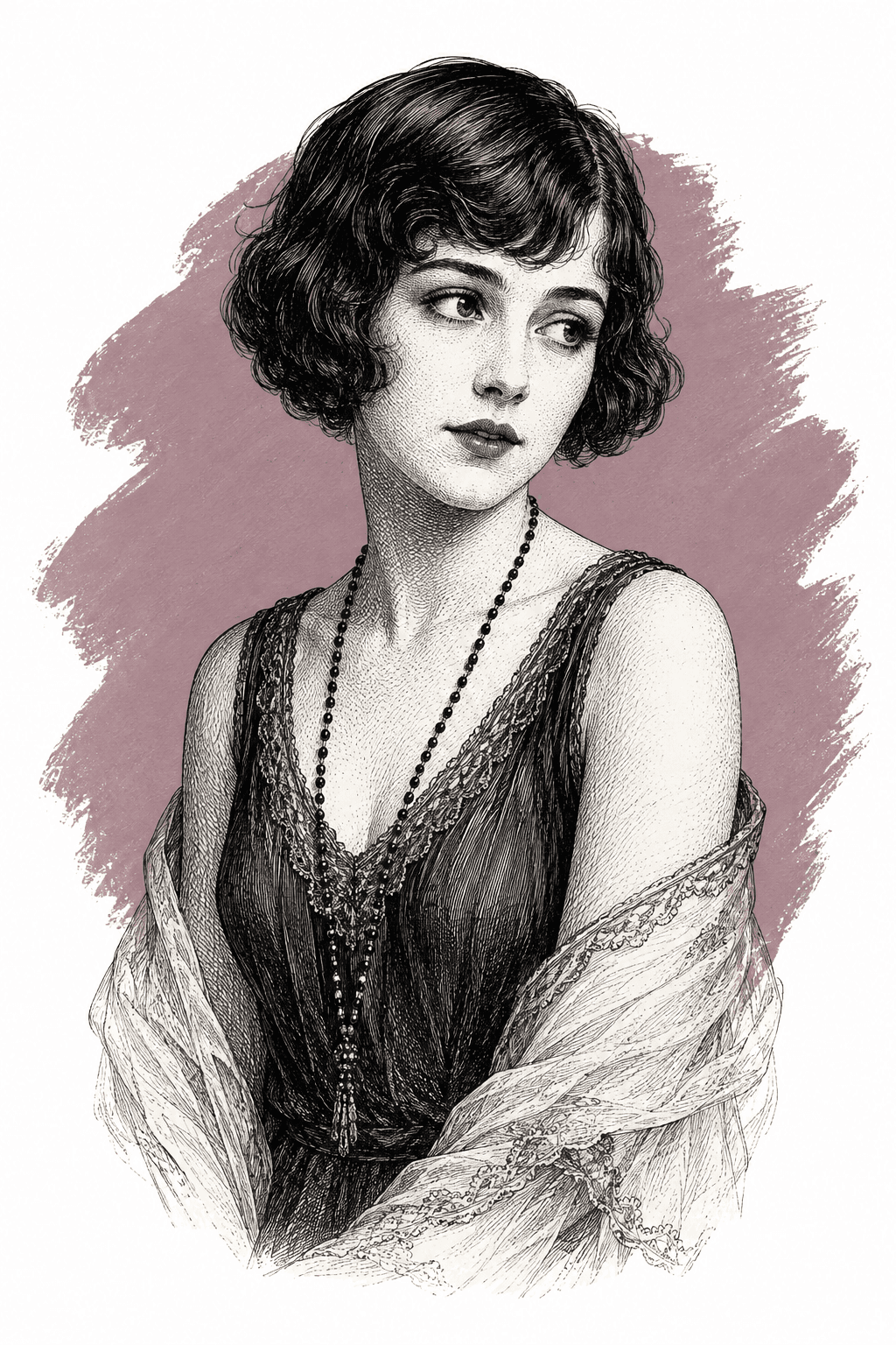 Illustrated portrait of Bernice