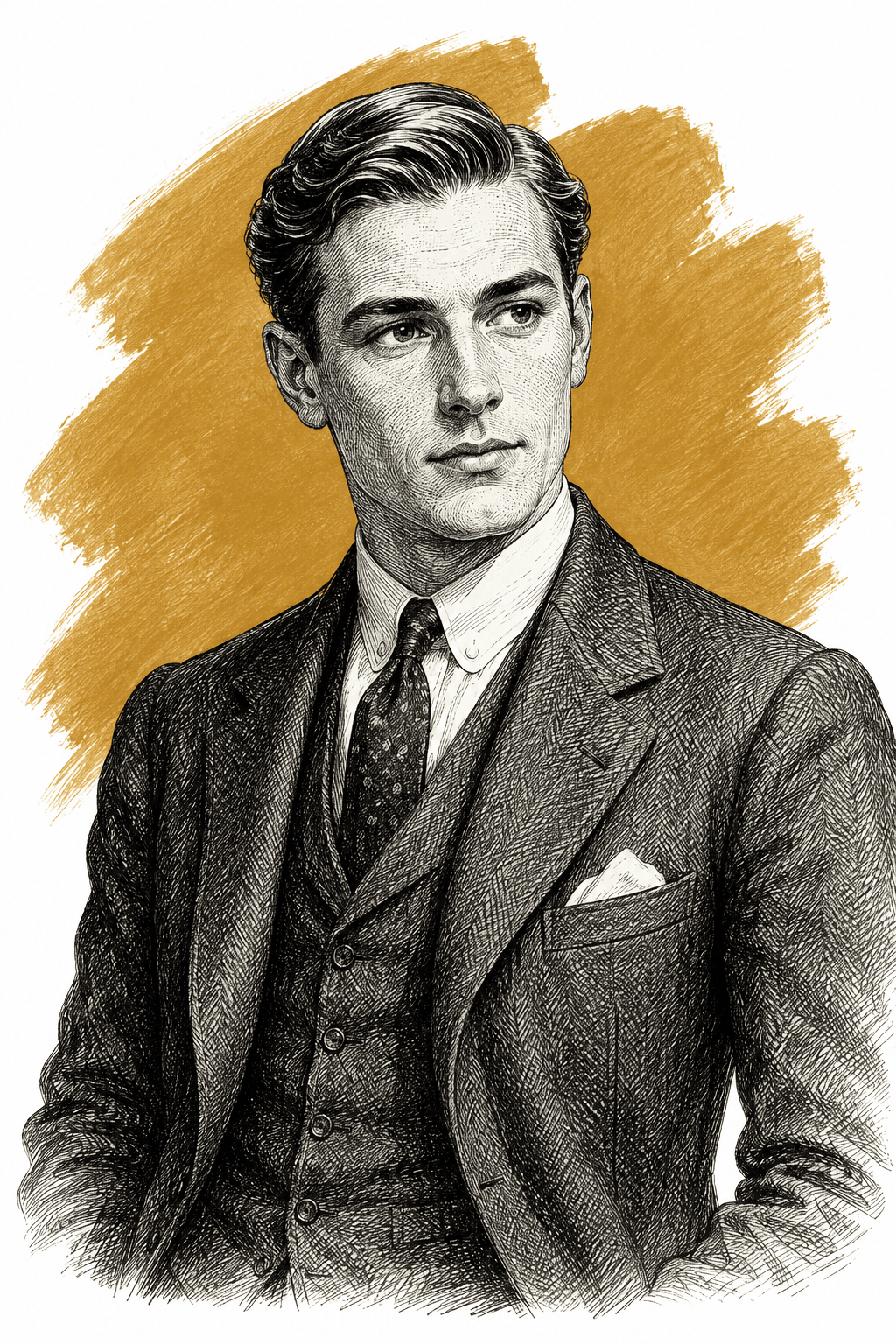 Illustrated portrait of Bryan Dalyrimple