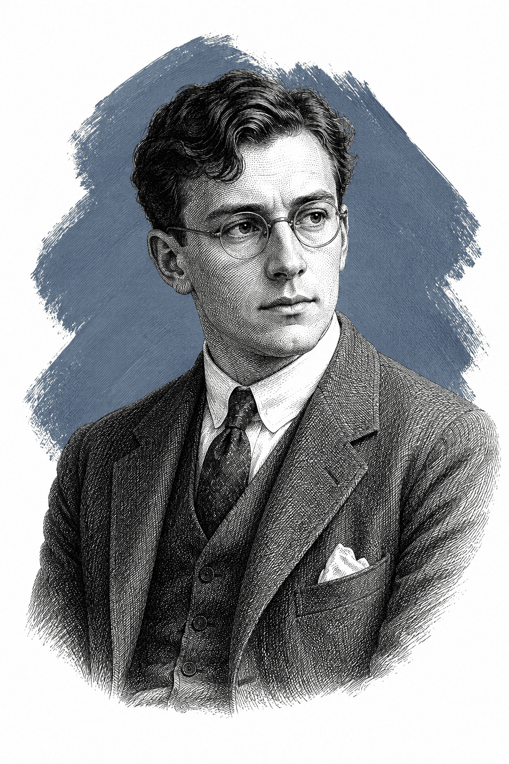 Illustrated portrait of Horace Tarbox