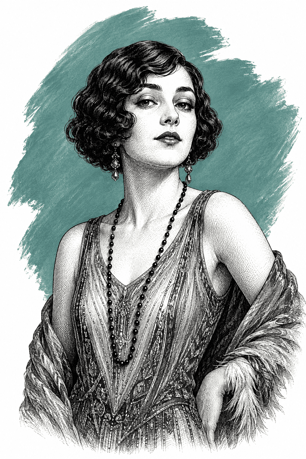 Illustrated portrait of Marcia Meadow