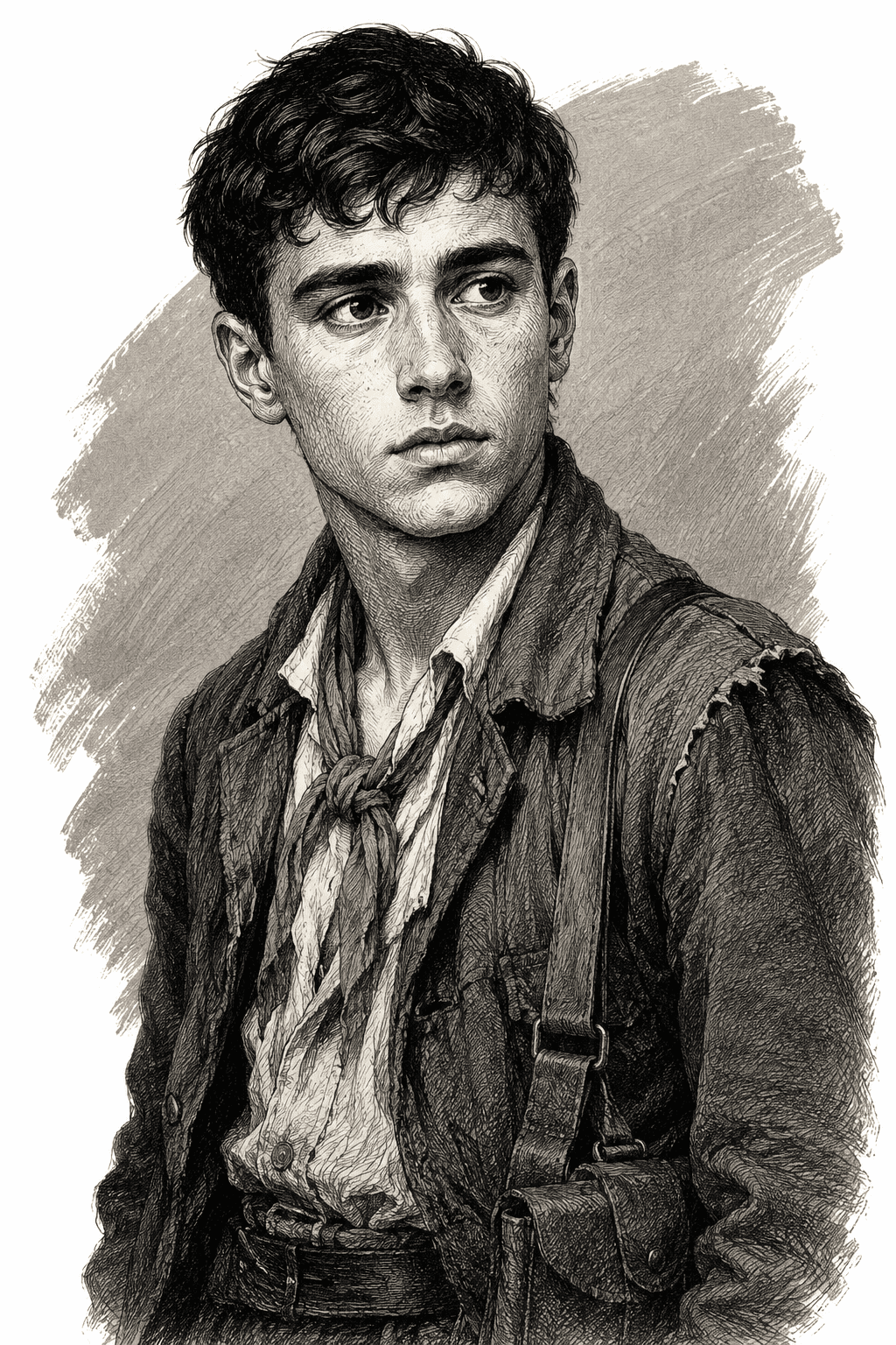 Illustrated portrait of Joaquín