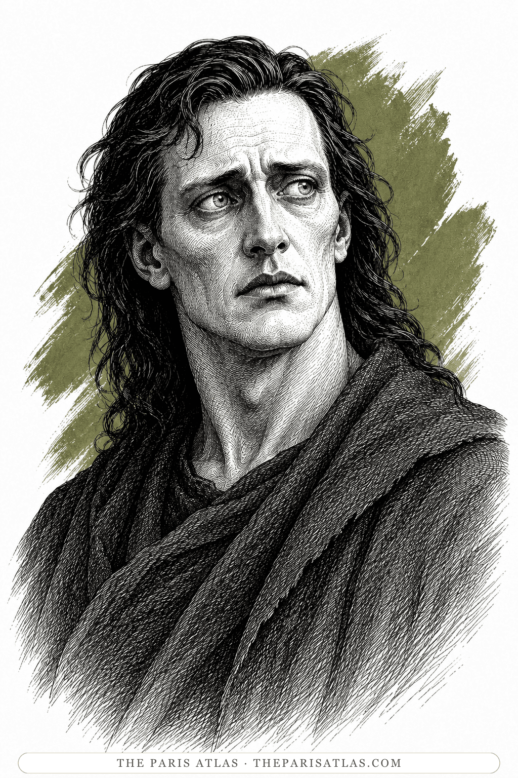Illustrated portrait of The creature