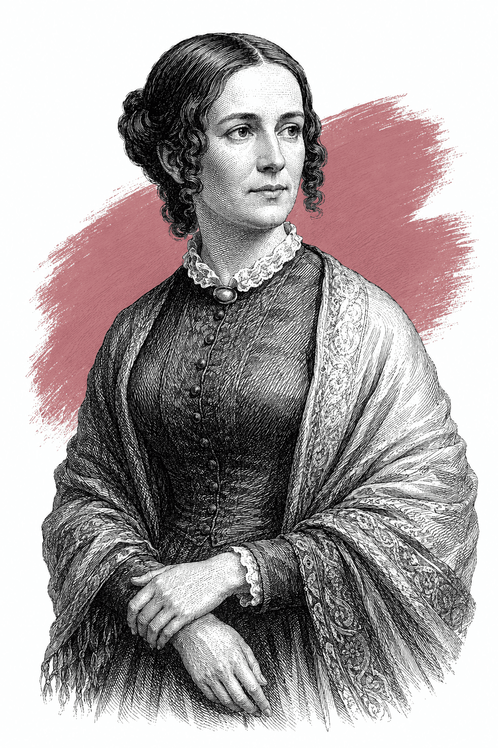 Illustrated portrait of Anna Sutter