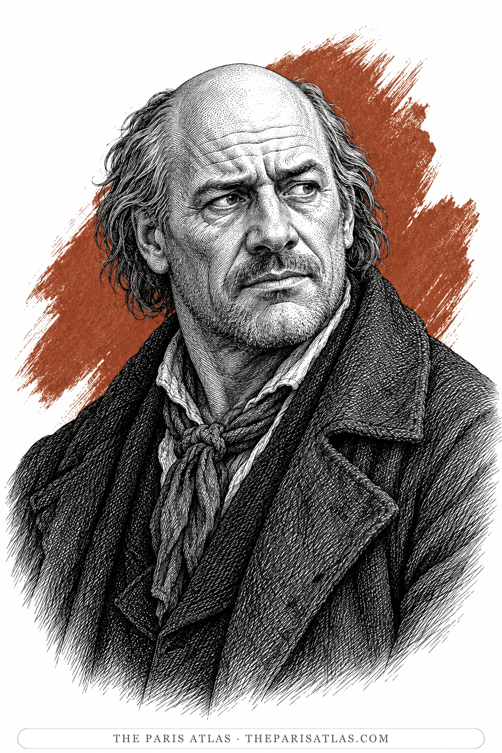 Illustrated portrait of Abel Magwitch