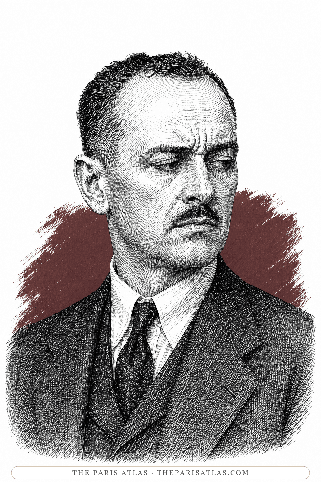 Illustrated portrait of Henry Chinaski Sr.