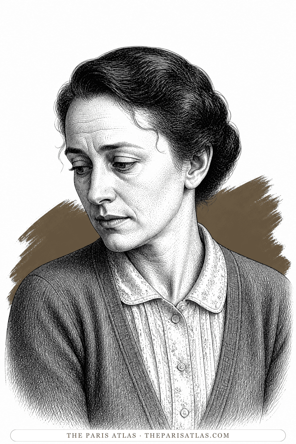 Illustrated portrait of Katherine Chinaski