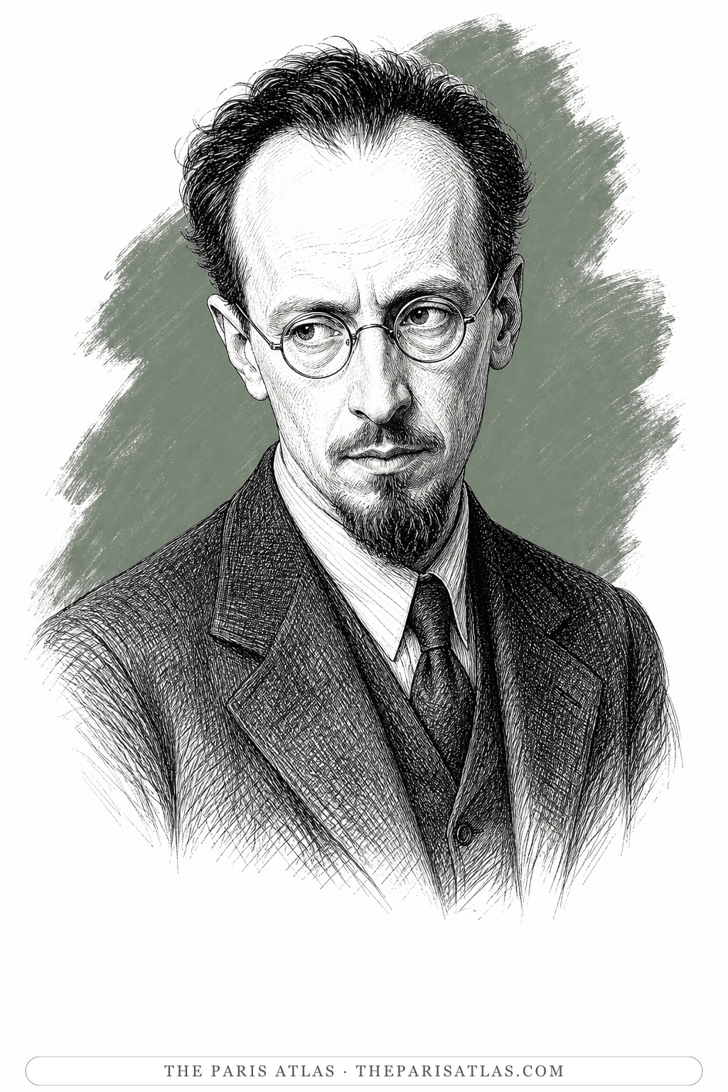 Illustrated portrait of Michael Fraenkel