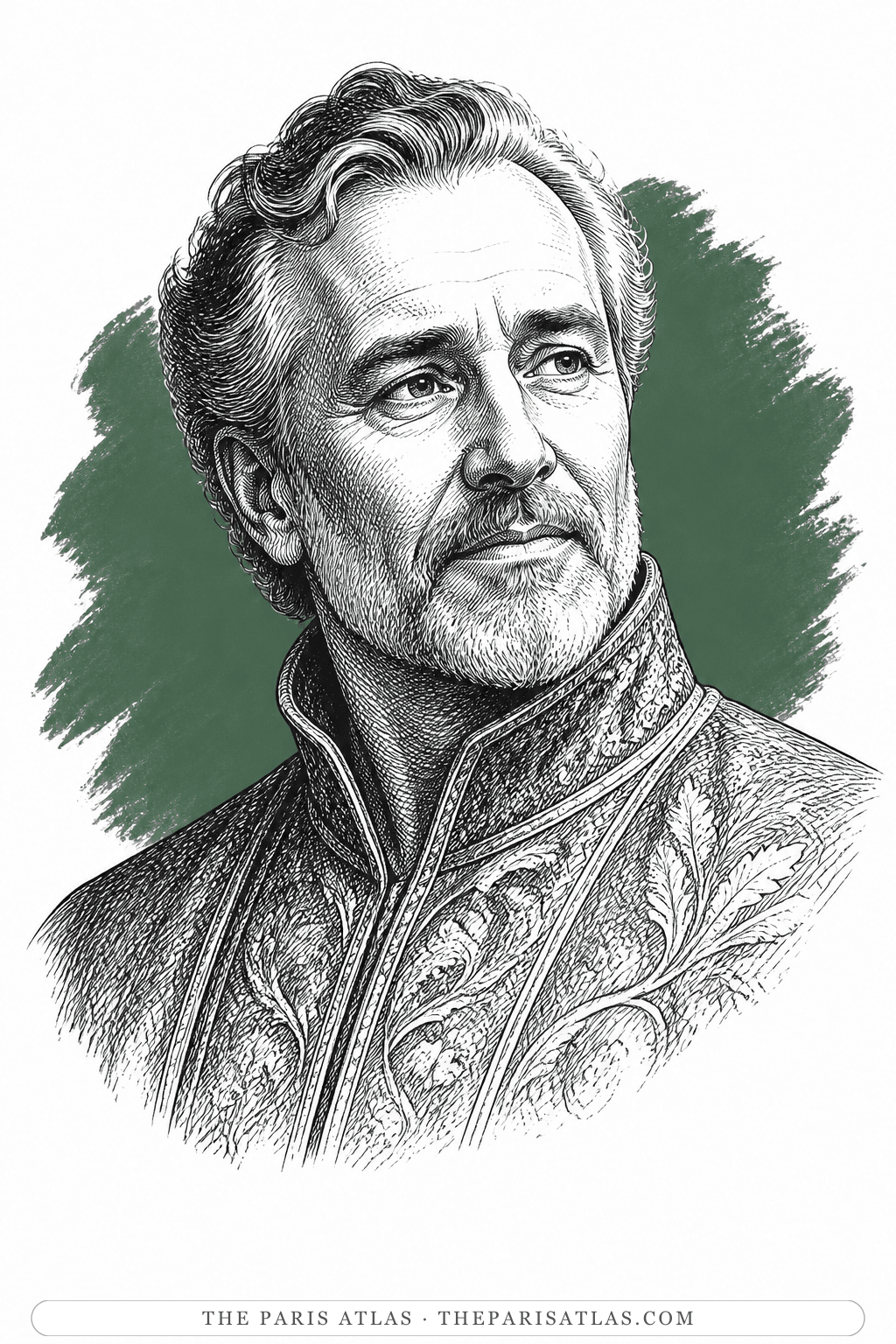 Illustrated portrait of The King