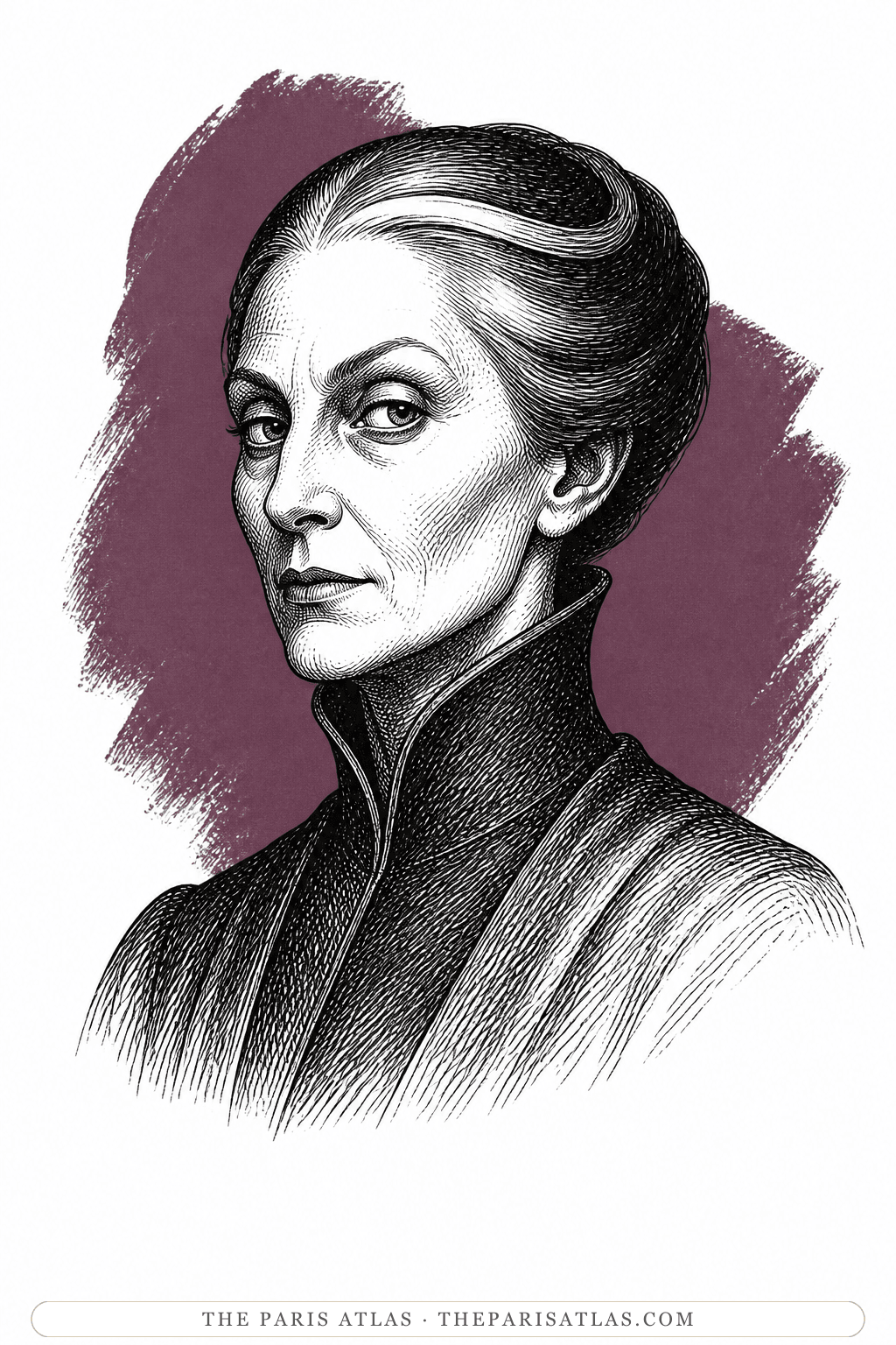 Illustrated portrait of The Sorceress / Malicious Woman