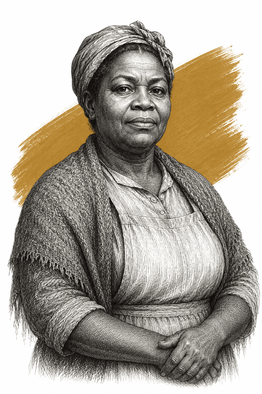 Illustrated portrait of Annie Henderson (“Momma”)