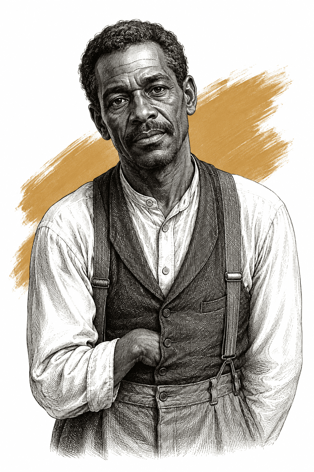 Illustrated portrait of Uncle Willie