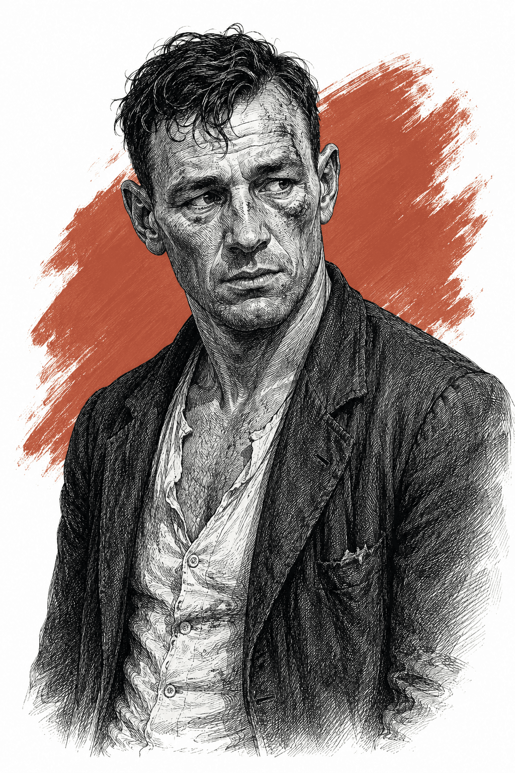 Illustrated portrait of Ad Francis