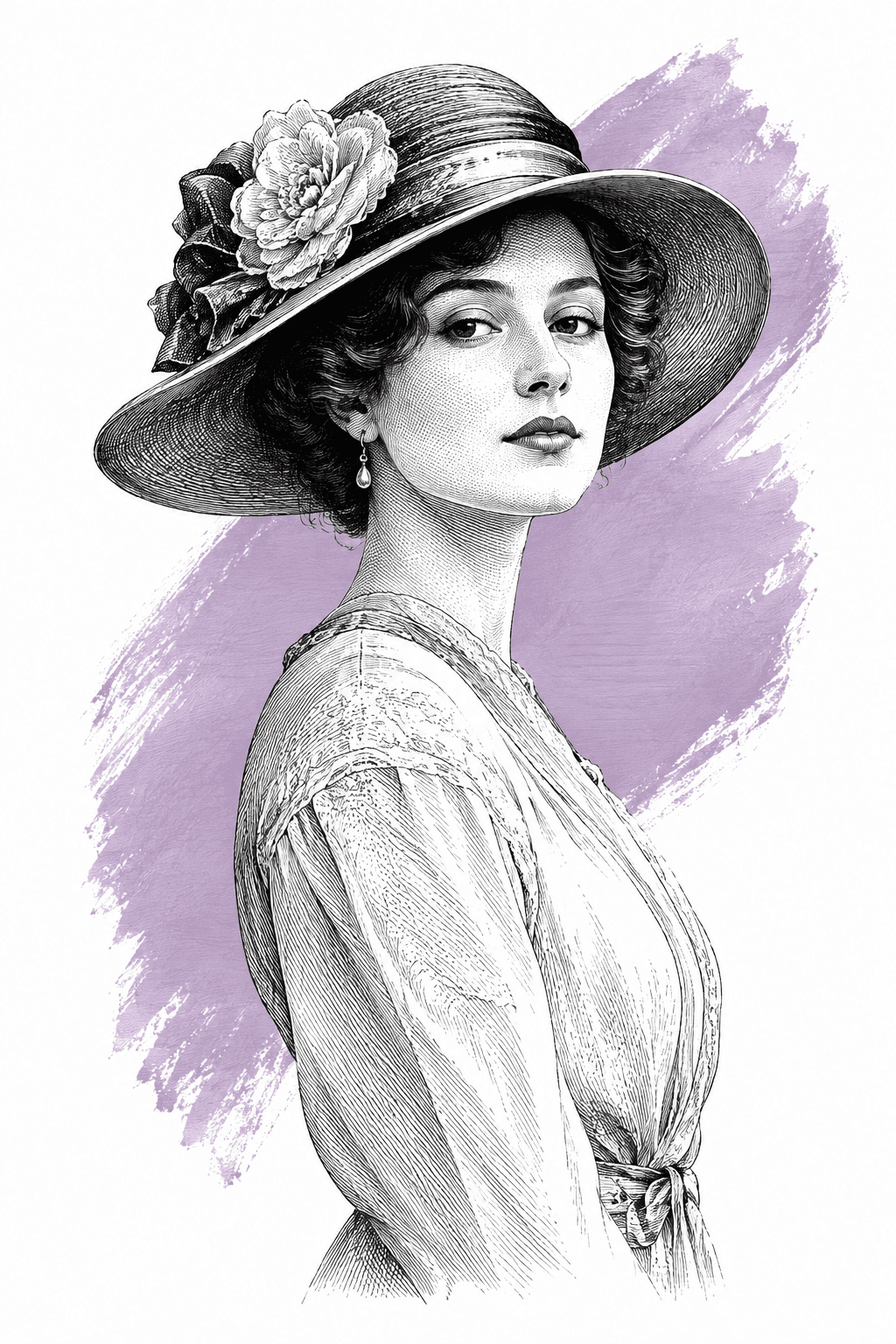 Illustrated portrait of Cornelia Elliot