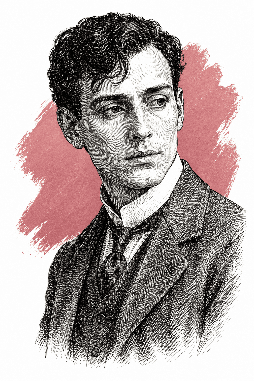 Illustrated portrait of George