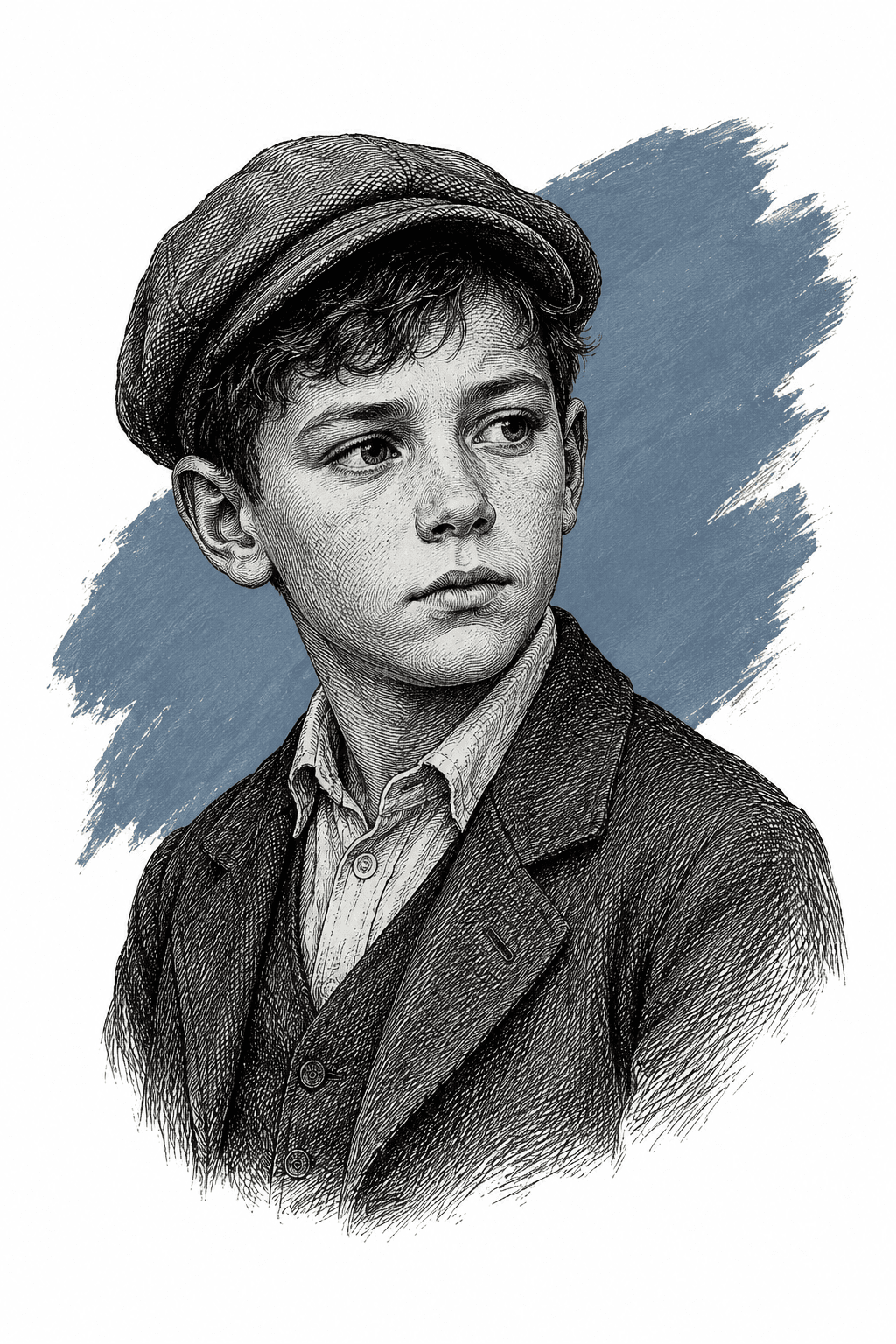 Illustrated portrait of Joe