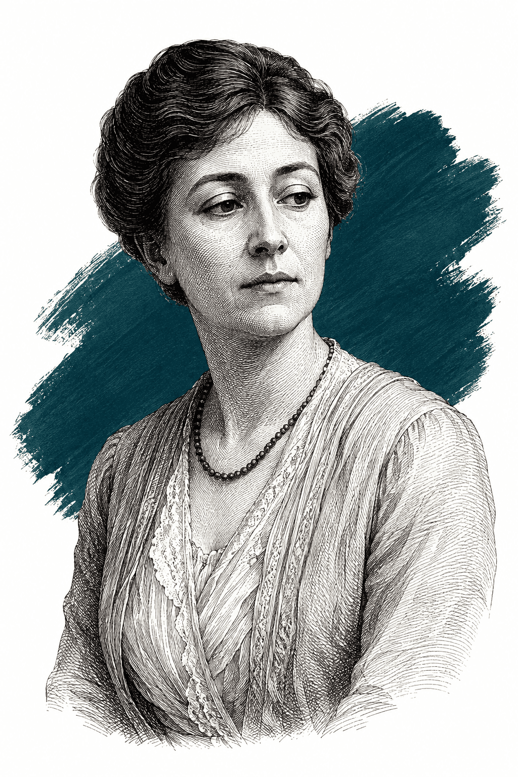 Illustrated portrait of The doctor's wife