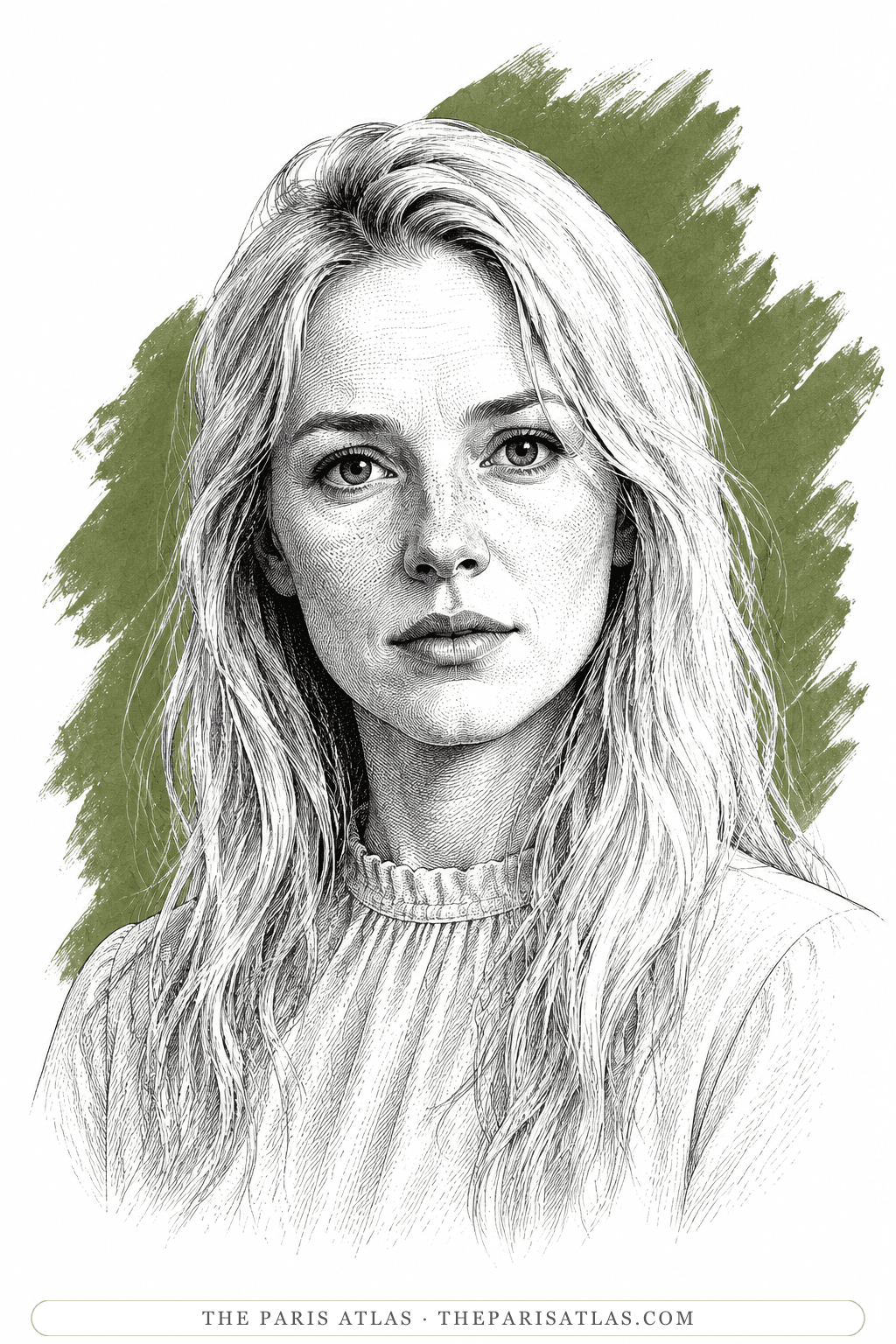 Illustrated portrait of Jeanie