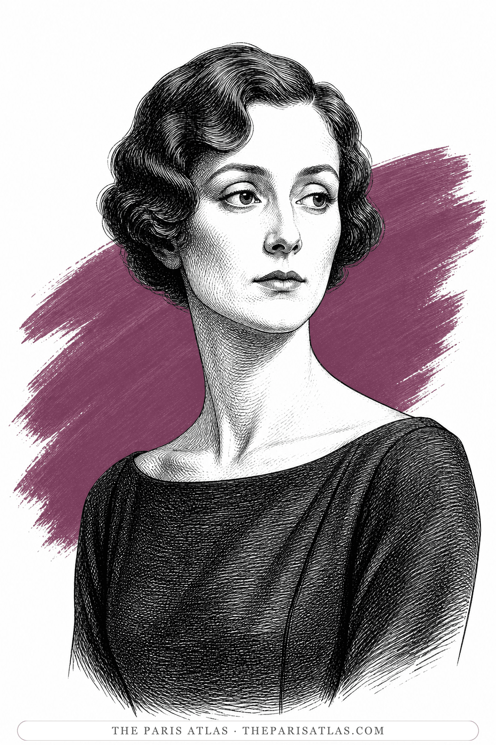Illustrated portrait of Elisabeth Gaige