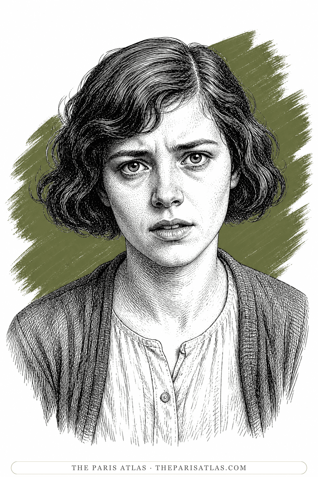 Illustrated portrait of Janine
