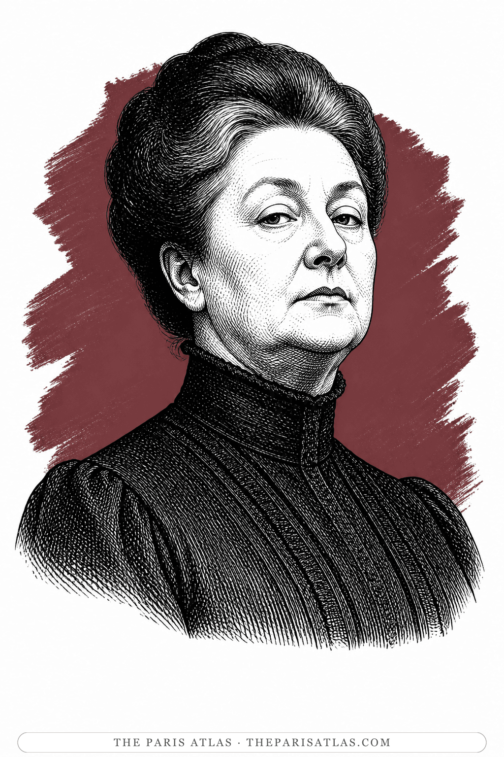 Illustrated portrait of Madame Morin
