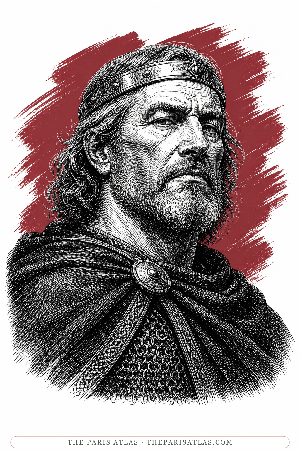 Illustrated portrait of King Krogold