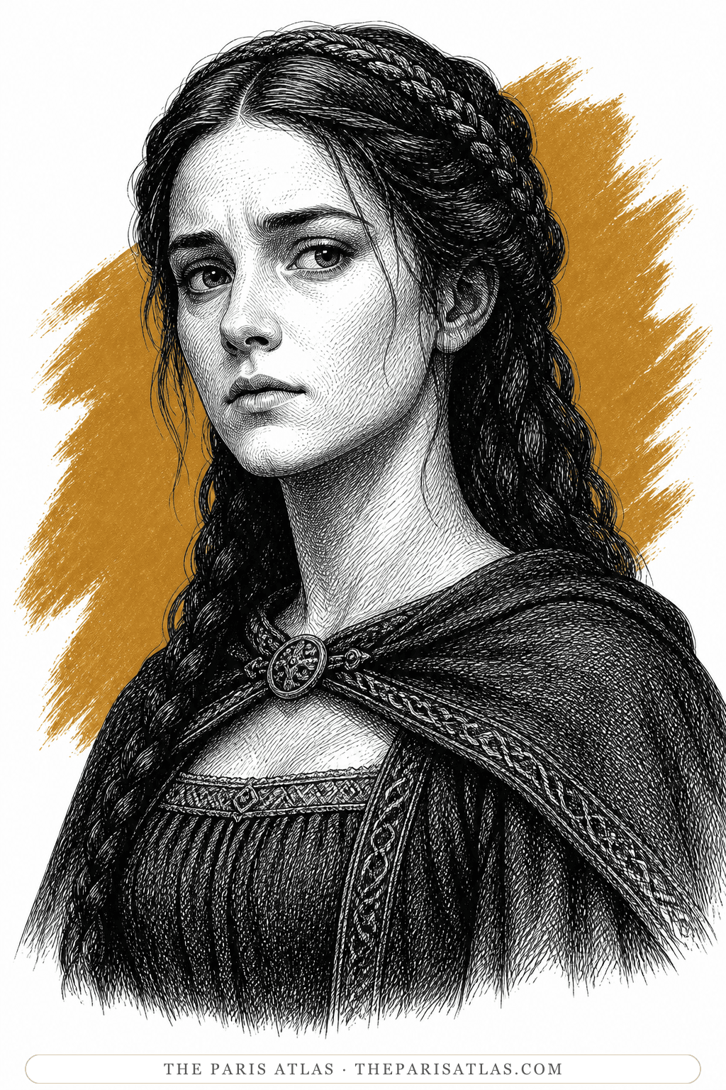 Illustrated portrait of Wanda