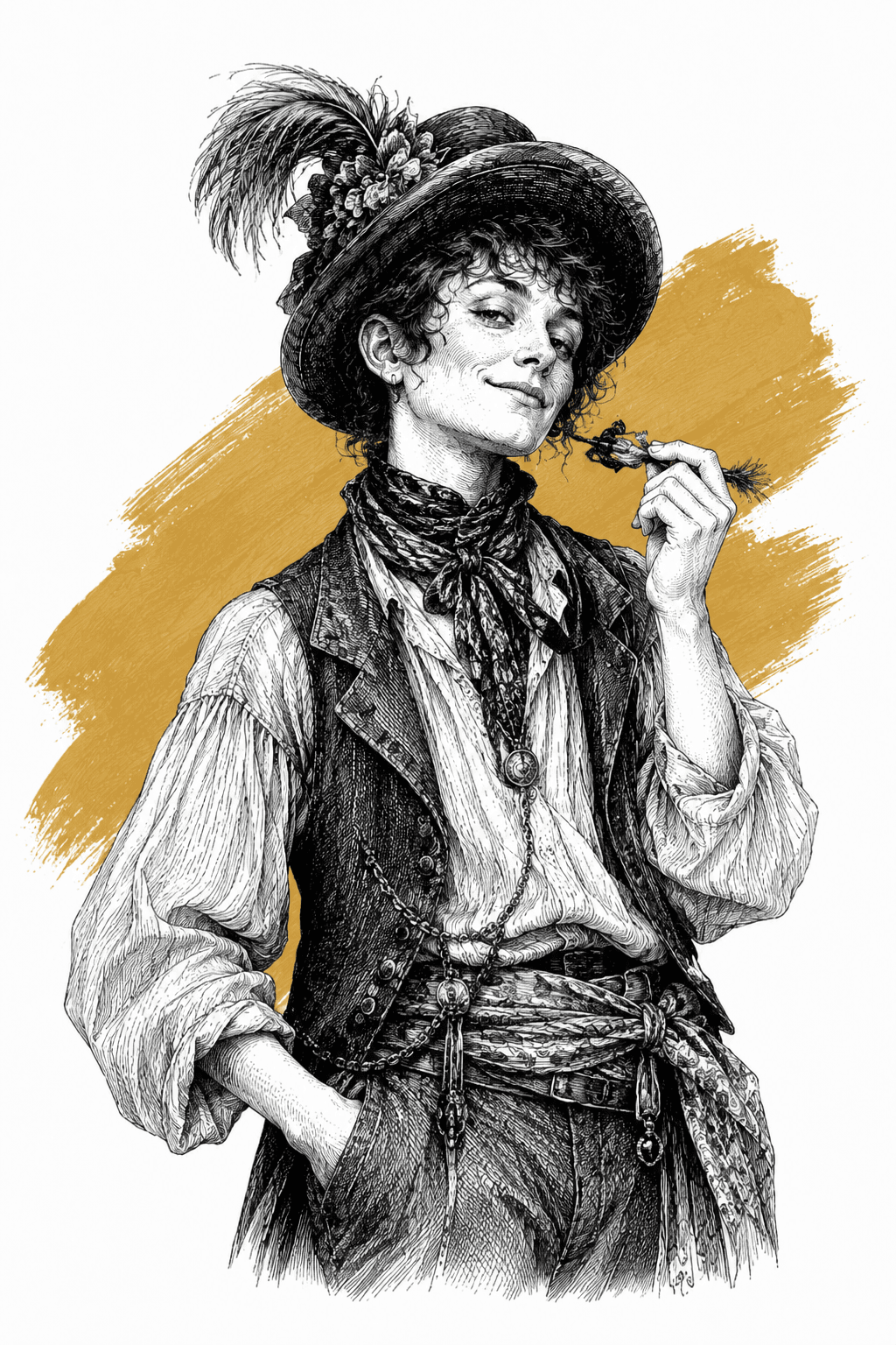 Illustrated portrait of Tilly-Tweed-In-Blood